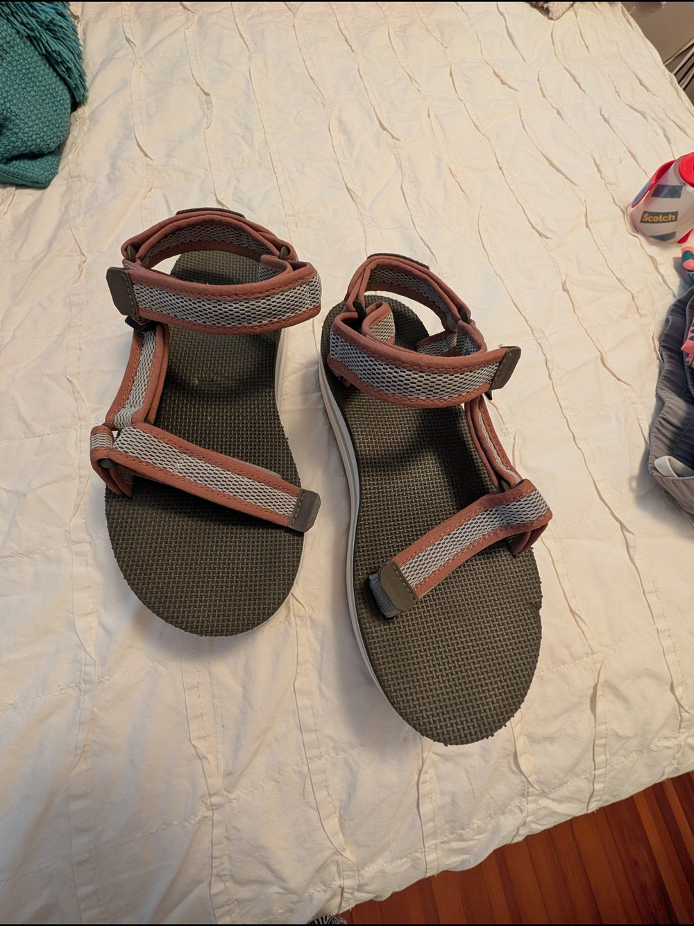 Teva Sport Sandal in Rust & Sage Webbing - Picture 5 of 5